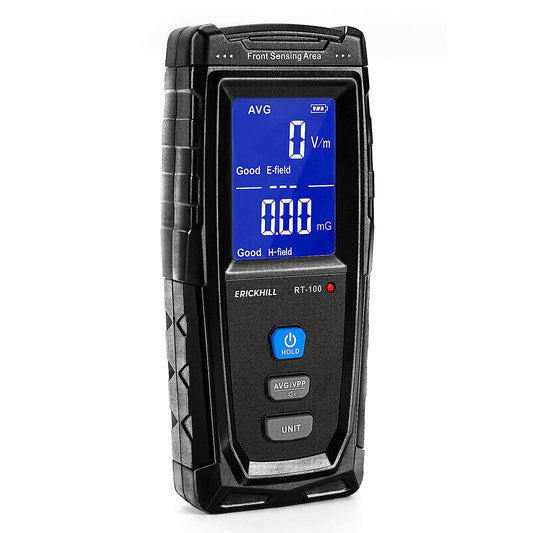 Erickhill - Rechargeable Digital EMF Meter for Home, Office, and Ghost Hunting