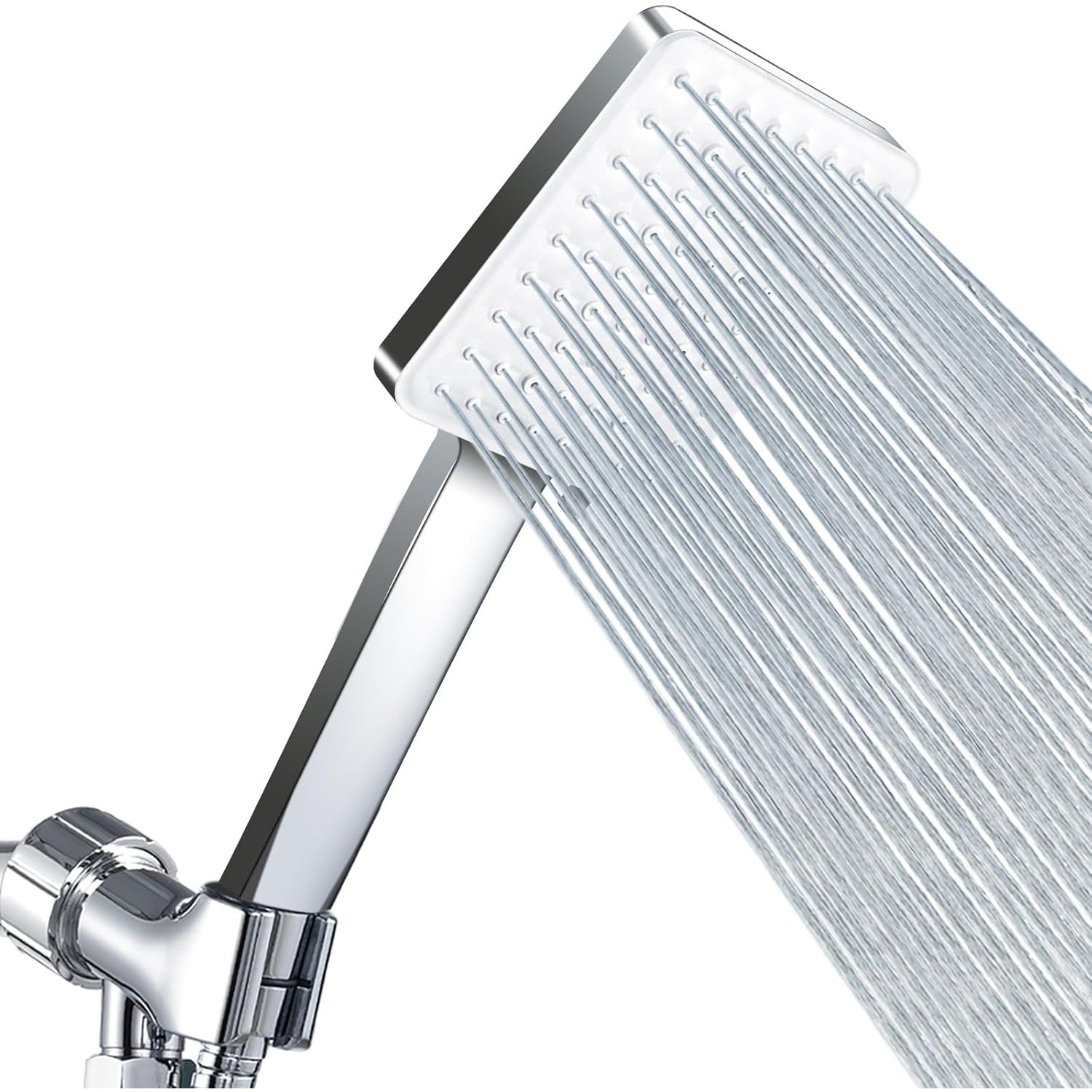 Proud Bird - High Pressure 6-Setting Hand Shower Head With Hose, Chrome