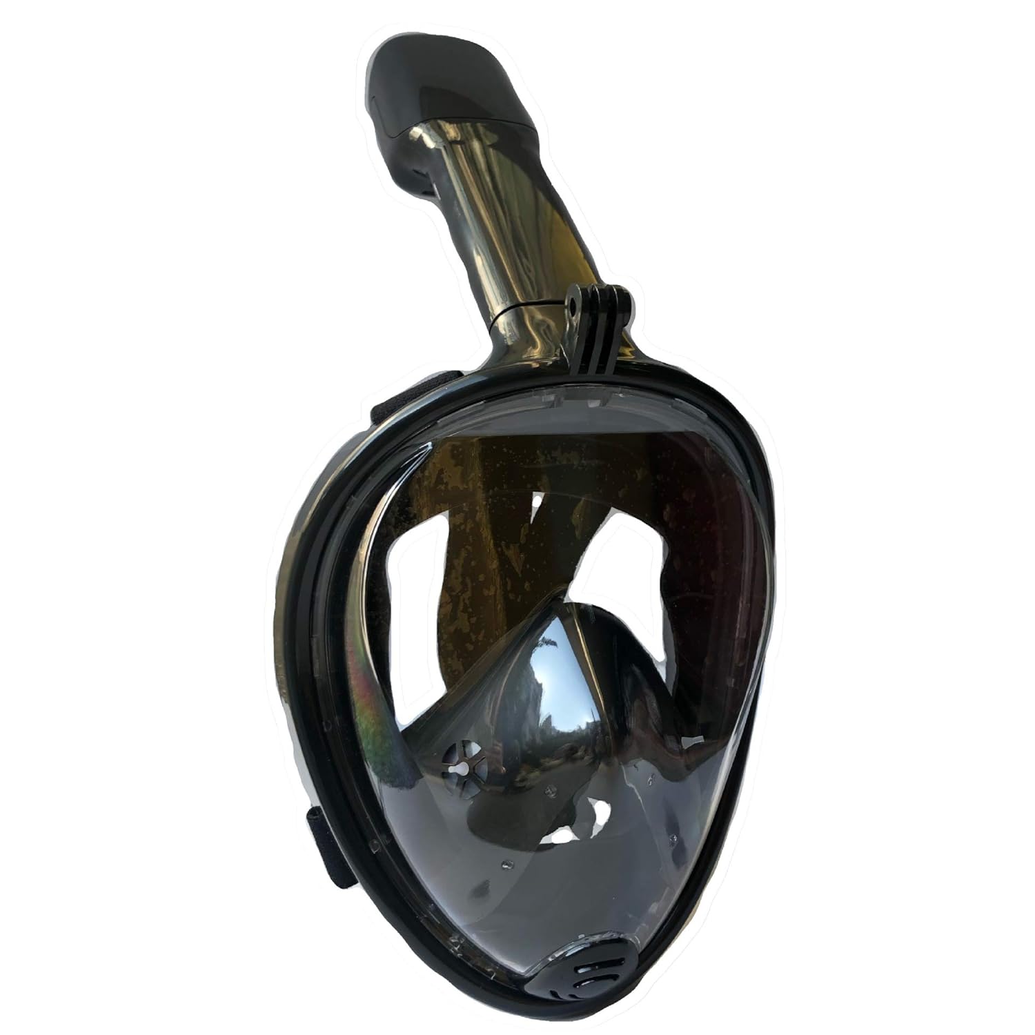 Vbm - Full Face Snorkel Mask With Safe Breathing Dry Top, 180° Panoramic View, Anti-Fog, Leak-Proof, Camera Holder