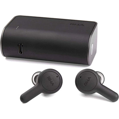 Rha Technologies Ltd. - Trueconnect Carbon Black True Wireless Earbuds With Bluetooth 5 & Sweatproof