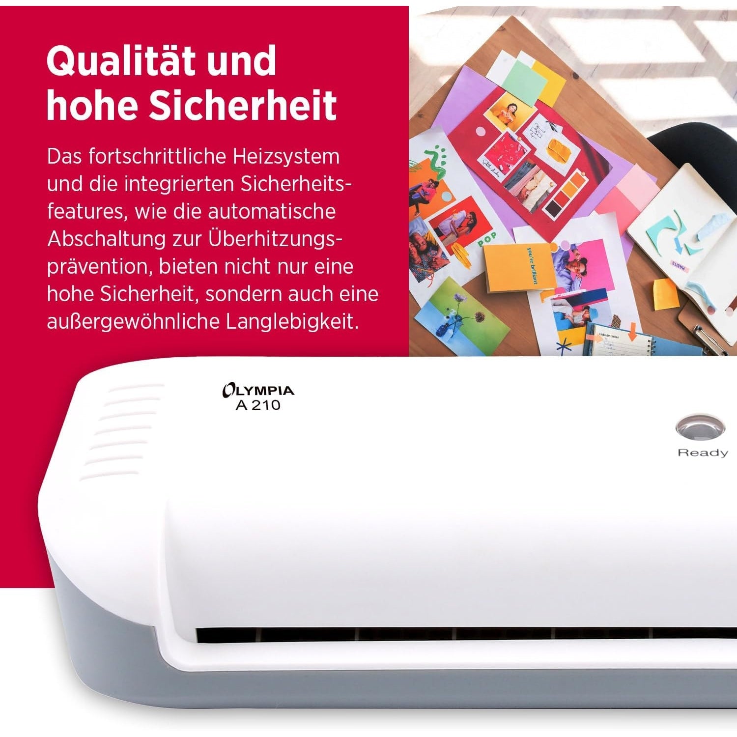 Go Europe Gmbh - Olympia High-Quality A4 Laminator With Overheating Protection