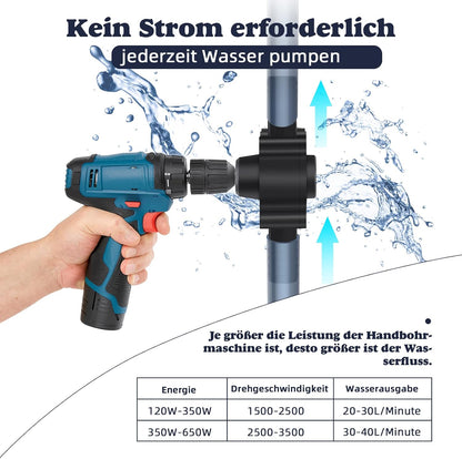 Finetoknow - Cordless Drill Water Pump for Garden & Aquarium