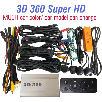 5D Box 705H - Car 3D Super 360 Surround View System With Bird View Panorama 4 Cameras 1080P Dynamic Trajectory (12V)