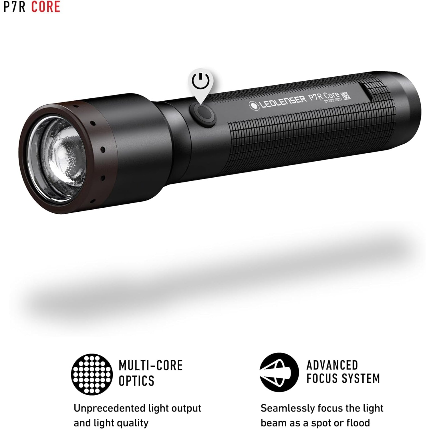 Ledlenser - P7R Core Rechargeable Flashlight, 1400 Lumens, Waterproof