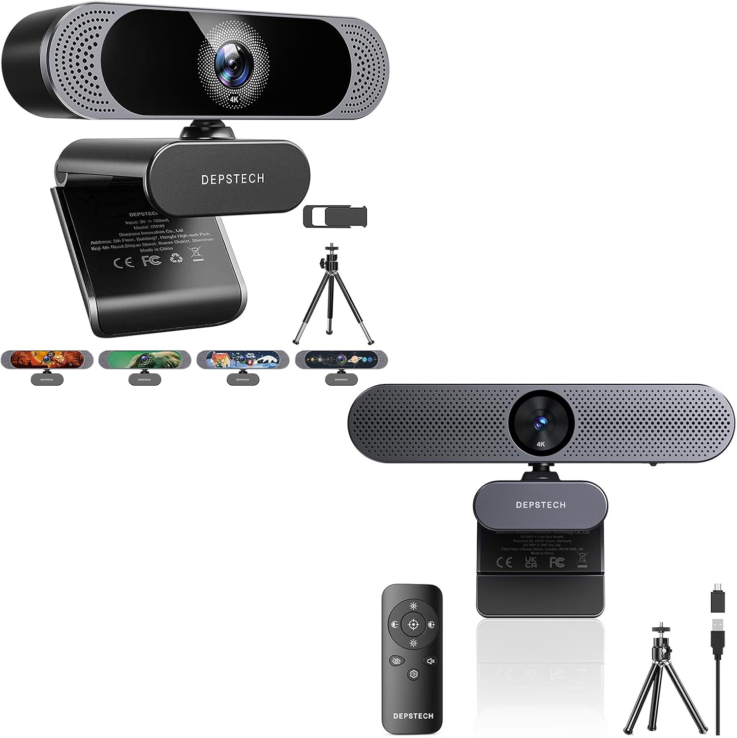 Depstech - 4K Webcam With Sony Sensor & Autofocus