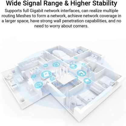 Dahai - Honor Router 3 Wi-Fi 6 Plus 3000 Mbps Dual Core Mesh Network