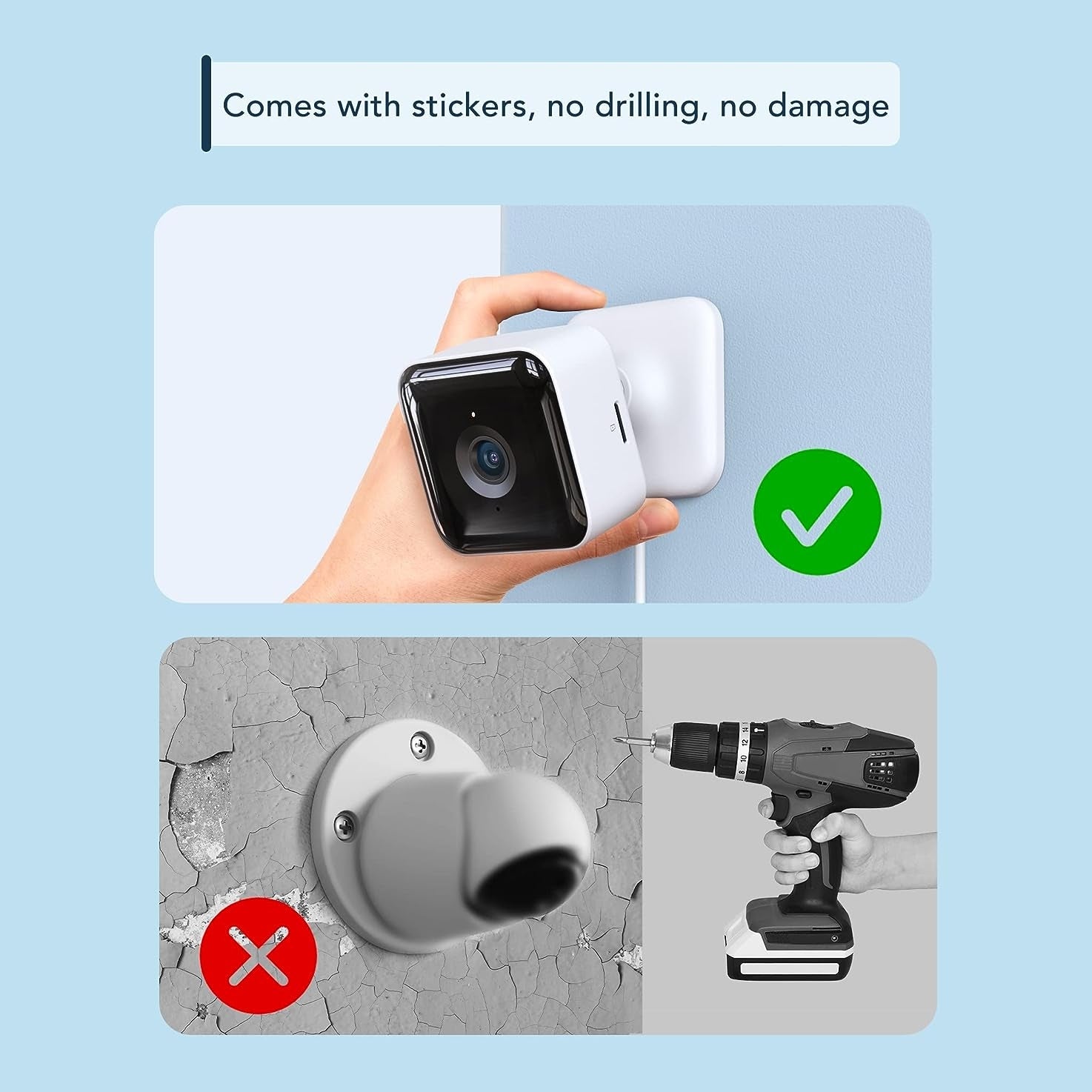 Gncc - Indoor Security Camera 1080P, Motion Detection, 2-Way Audio, Night Vision