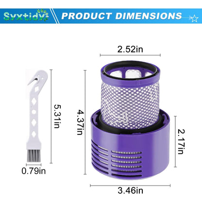 Syxtidy - Replacement V10 Filters For Dyson V10 Cyclone Series, Absolute, Animal