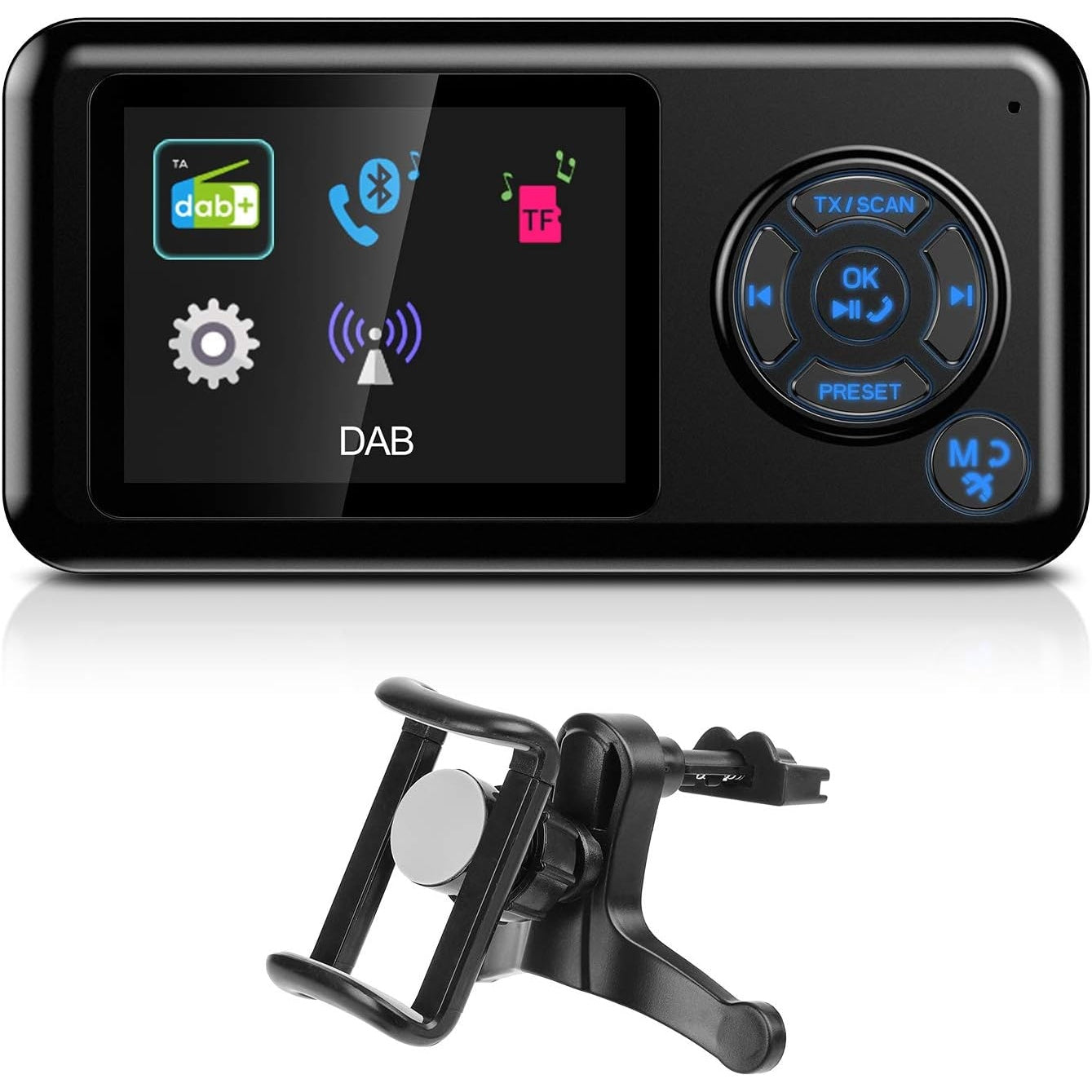 Angmno - Dab-007B Bluetooth Car Radio Kit With MP3 Player & Color Screen