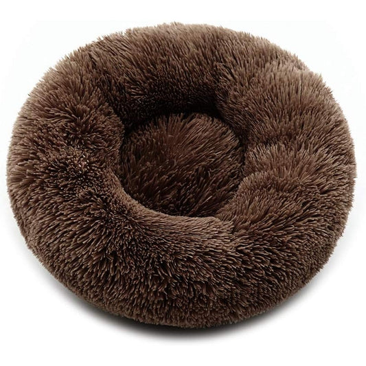 Njbrl - Warm Round Donut Pet Bed for Small to Medium Dogs & Cats