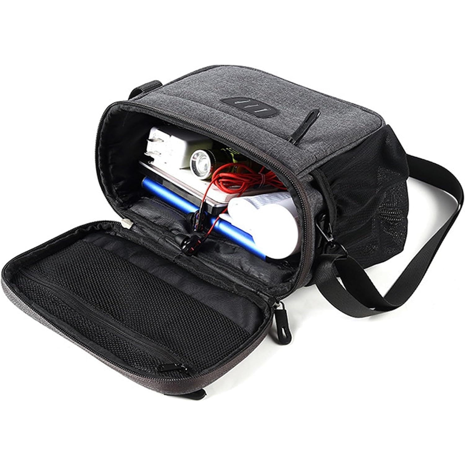 Forhome - 5L Waterproof Bicycle Handlebar Bag With Touchscreen & Shoulder Strap