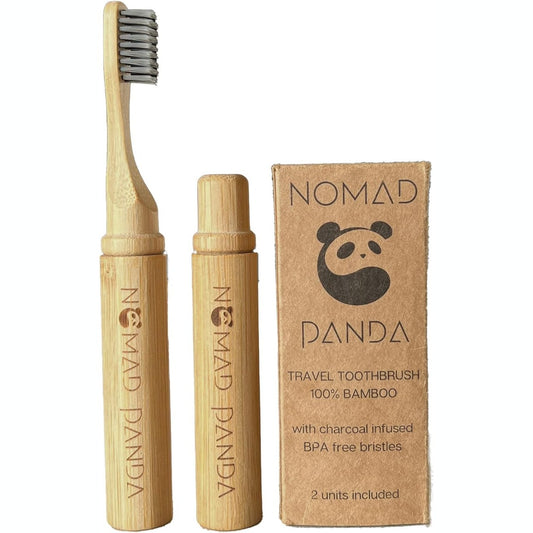 Nomad Panda - Bambus ZahnbÃ¼rste Mit Etui, Umweltfreundlich, Tragbar