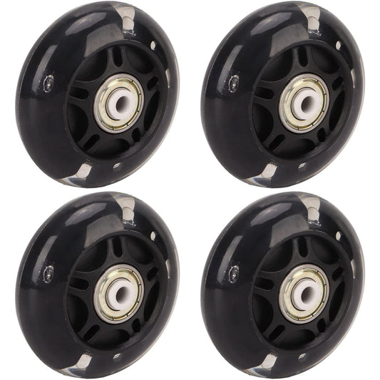 Oukens - 4 Pcs Inline Skate Flash Wheels 69Mm, Indoor/Outdoor Replacement