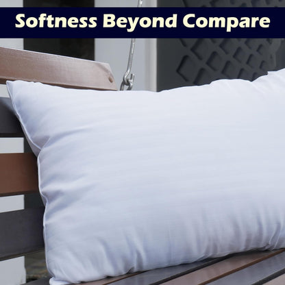 Myshoppermate - Premium Microfiber Soft White Pillow (Single, 16 X 24)