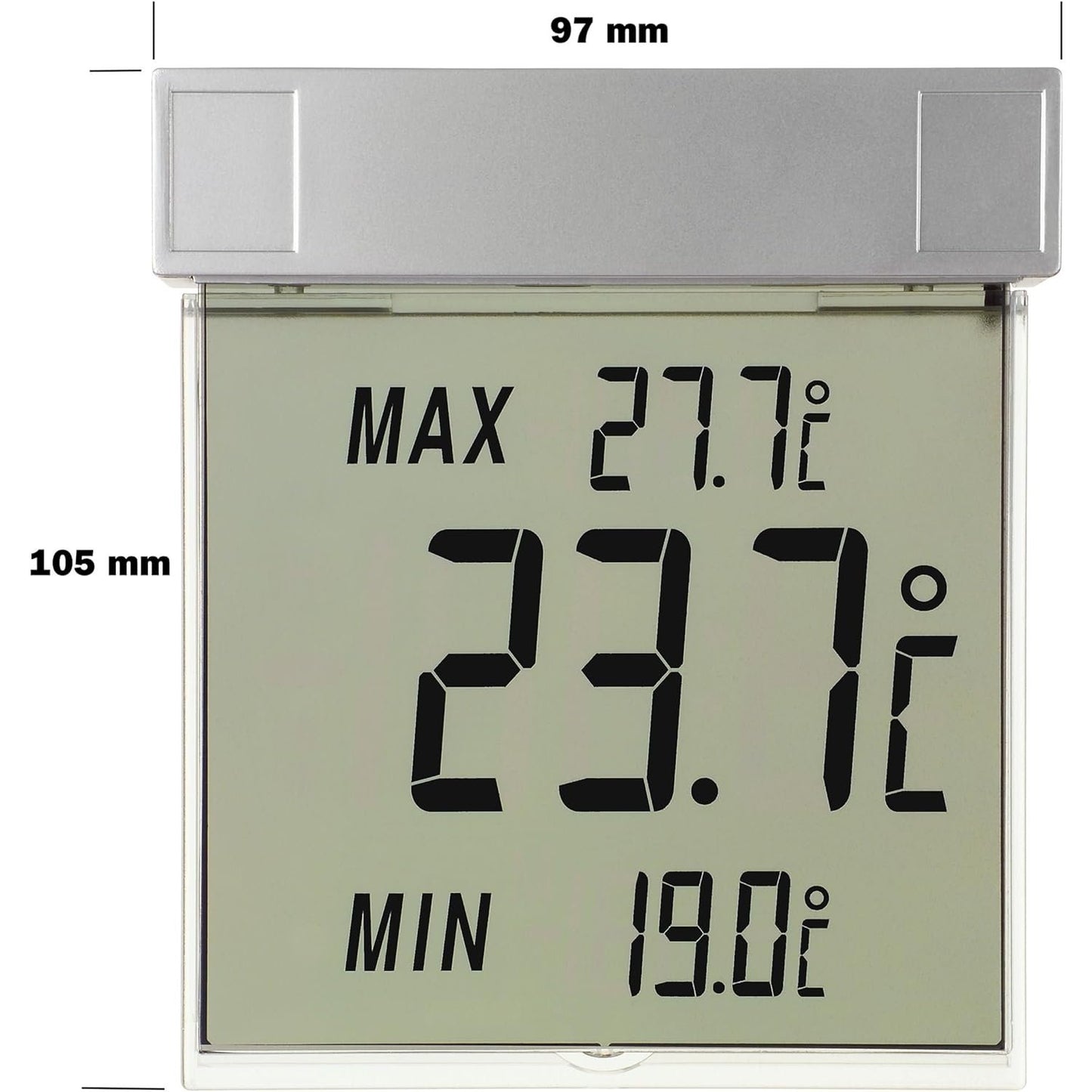 Tfa Dostmann - Vision Digital Window Thermometer, Large Display