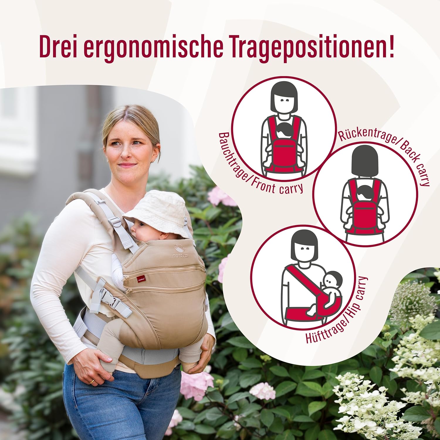 Wickelkinder Gmbh - Manduca Xt Organic Baby Carrier Grey Ocean