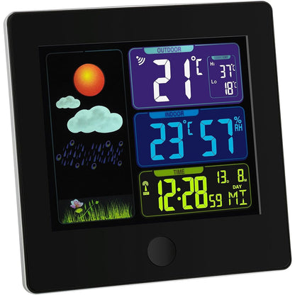 Tfa Dostmann - Sun Funk Weather Station With Color Display, Black