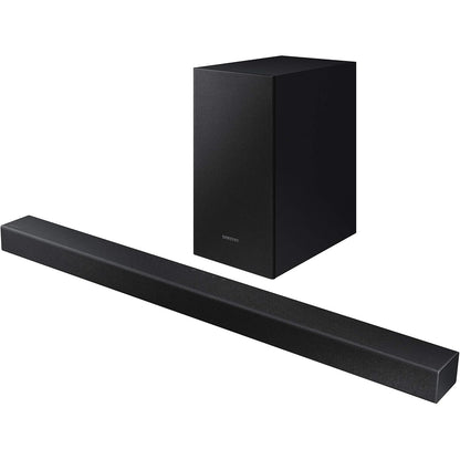 Samsung - Hw-T420 Soundbar 150W, 2.1 Ch, Wired Subwoofer, Dolby Digital, Bluetooth