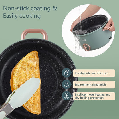 Hytric - Hot Pot Electric 2.5L Portable Frying Pan With Non-Stick Coating