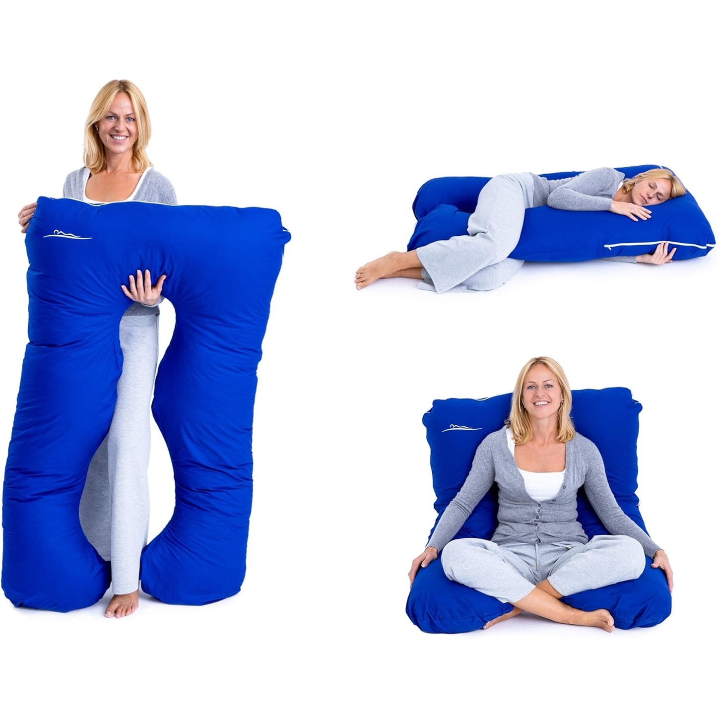 Makosas - Comfortpillow Premium Orthopaedic Full Body Support Pillow (Blue)