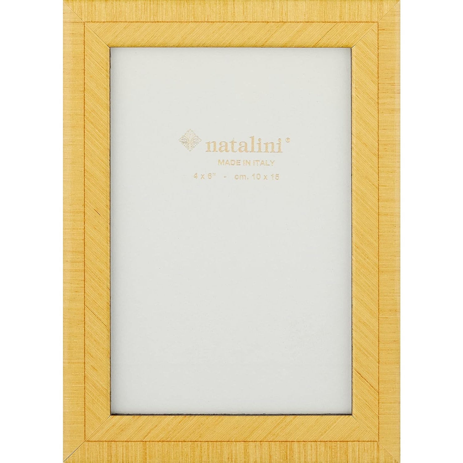 Natalini Marquetry - Yellow Tulipwood Photo Frame 4" x 6" Made in Italy