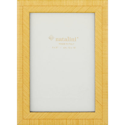 Natalini Marquetry - Yellow Tulipwood Photo Frame 4" x 6" Made in Italy