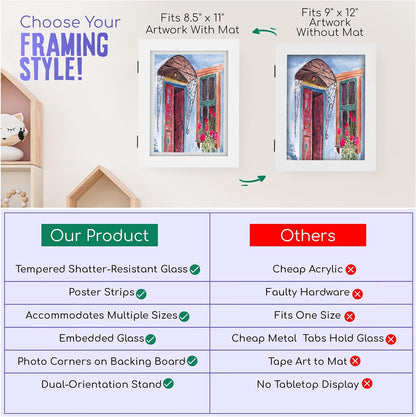 Marco - Kids' Art Frames, Front-Opening, Fits 8.5x11 & 9x12