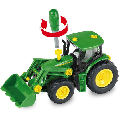 Theo Klein - John Deere Tractor With Logs & Haywagon Toy Set