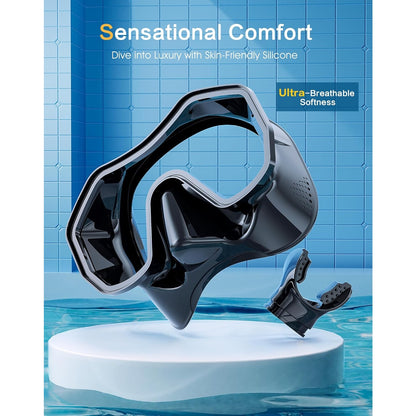 Kwambiri - Dry-Top Snorkel Set With 180Â° Panoramic Diving Mask