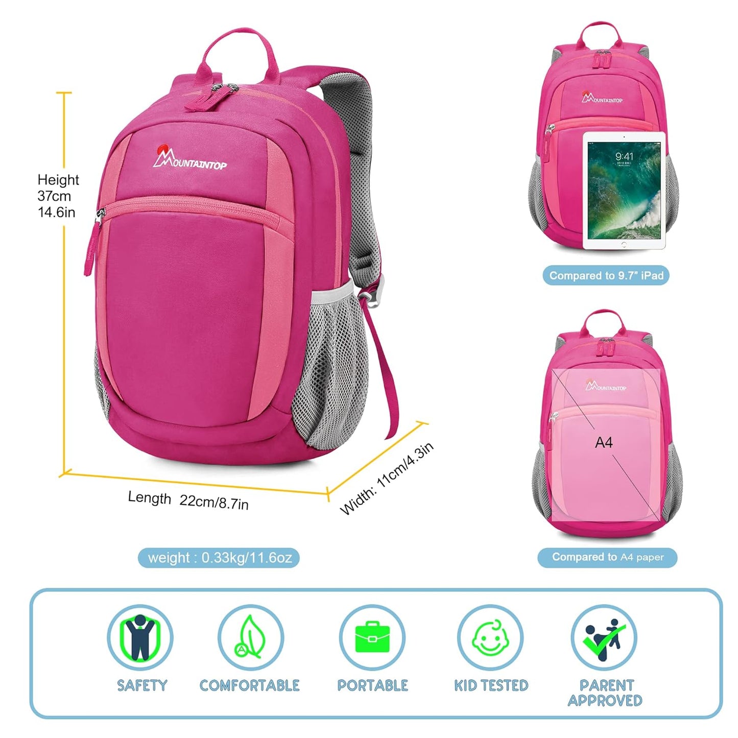 Mountaintop - Kids Backpack for Toddlers and Pre-School