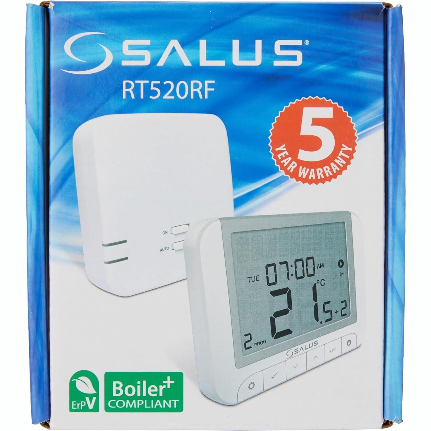 Salus - Rt520Rf Wireless Thermostat, Boiler Plus Compliant Digital Room Thermostat