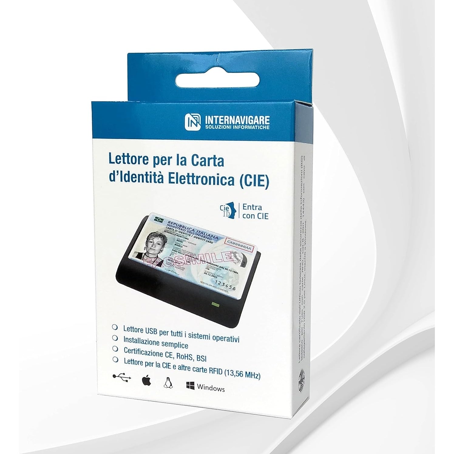 Internavigare - Cie 3.0 Contactless Cards 13.56 MHz ISO 14443 A&B NFC Tag