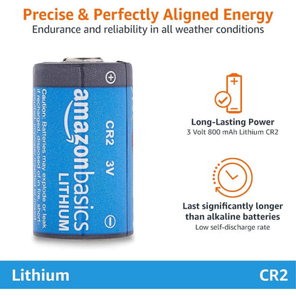 Amazon - Basics 12-Pack Cr2 Lithium Batteries, 3V, Long Lasting Power