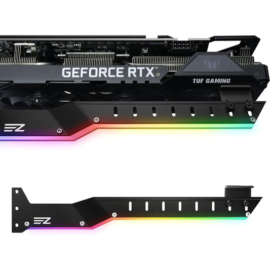 Ezdiy-Fab - Gpu Holder Brace With 5V 3 Pin Argb Led, Support Rx6700, Rtx3090