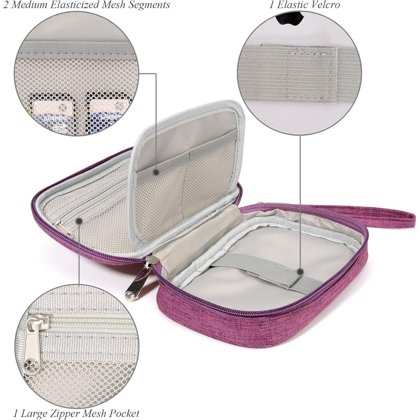 Shuna Trade Company - Portable Travel Universal Cable Organizer (Purple)