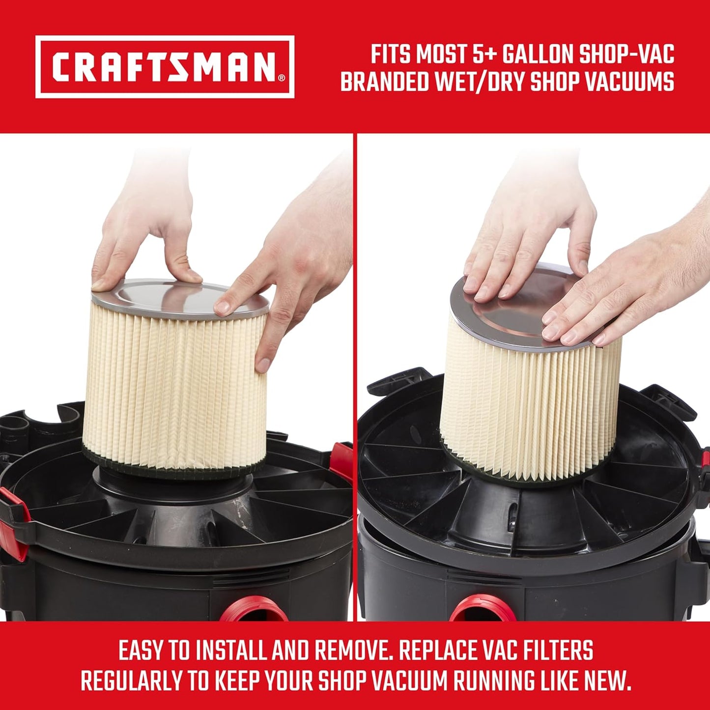 Emerson Tool Company - Craftsman Wet/Dry Vac Replacement Filter