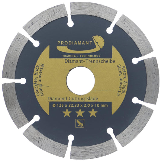 Prodiamant - 1 PACK Universal Diamond Cutting Discs 125Mm For Concrete, Stone, Brick