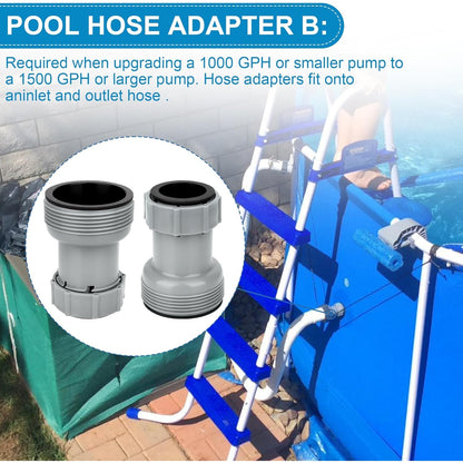 Ophjerg - Pool Hose Adapter For Above Ground Pools, Type B, 2 Pack