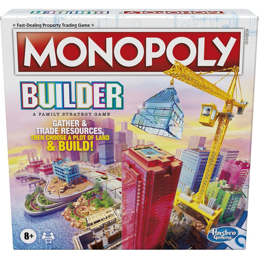 Hasbro - Monopoly Builder Board Game For Kids And Adults, Strategy, Family, 8+