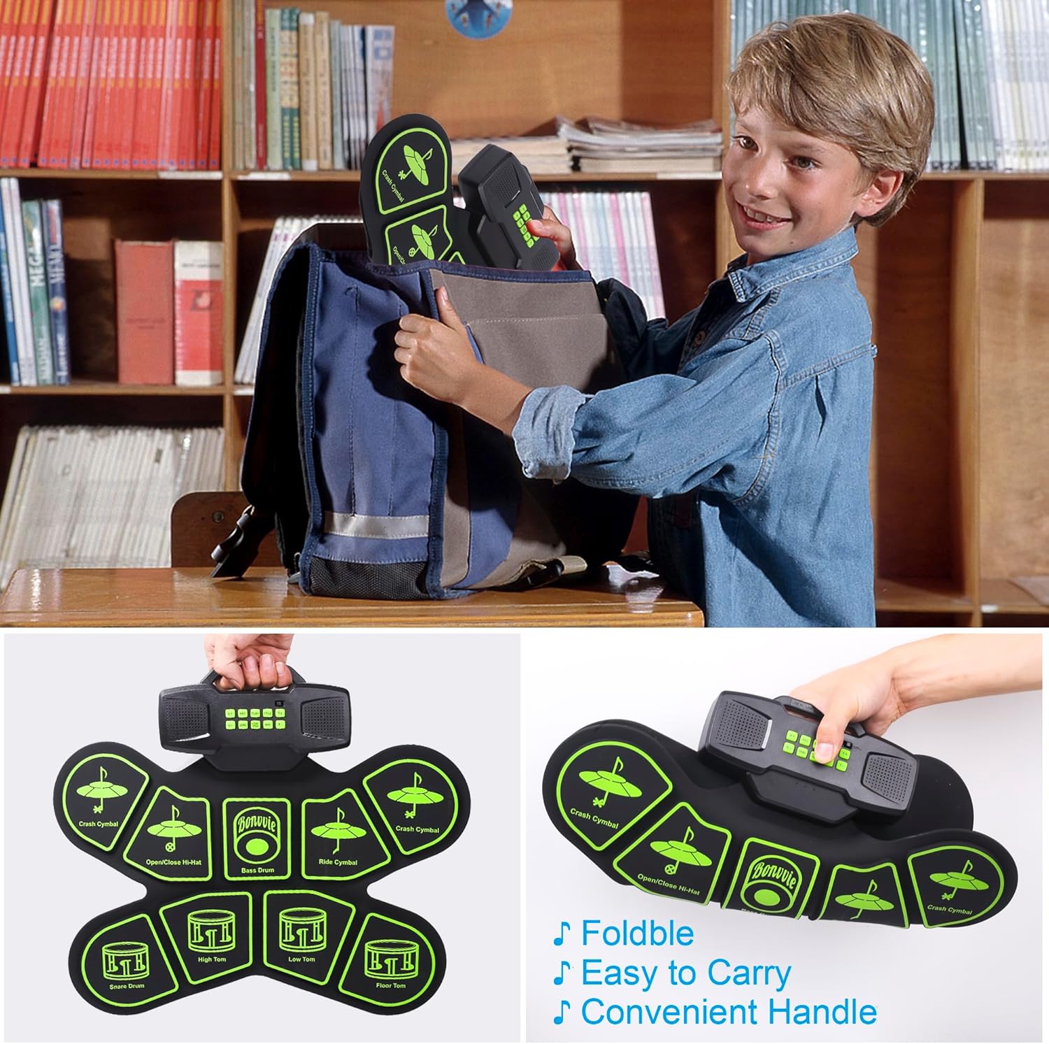 Bonvvie - Electronic Rechargeable Battery With Dual Speaker For Kids And Beginners