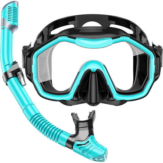 Kwambiri - Dry-Top Snorkel Set With 180Â° Panoramic Diving Mask