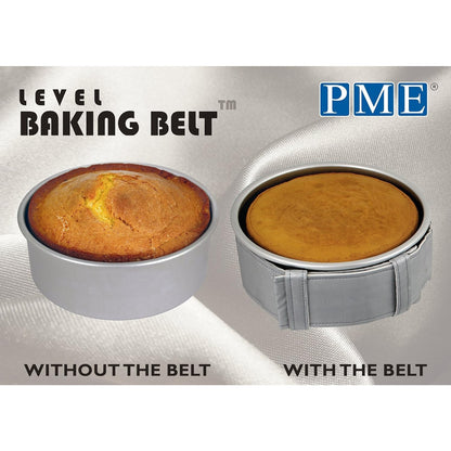 Pme - Level Baking Belt for 3-Inch Deep Pans, Grey