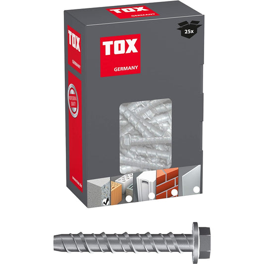 Tox - Sumo Pro Concrete Screws M10x60mm, 25 Pieces