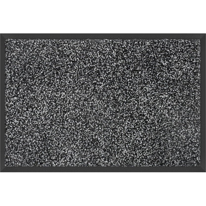 Mibao - Dirt Trapper Door Mat, 36"x60", Grey Black, Washable, Non-Slip, Heavy Duty