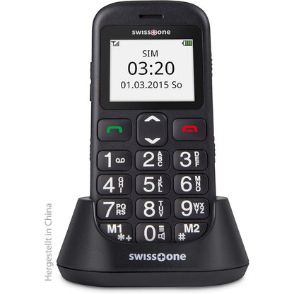 Swisstone - Bbm 320C 1Gb Large Color Screen Mobile Phone - Black