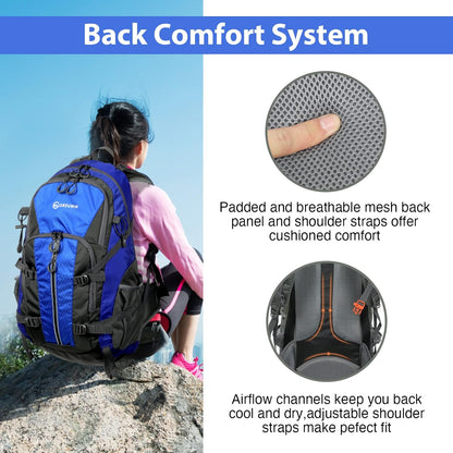 Oreunik - 45L Waterproof Hiking Backpack For Men & Women