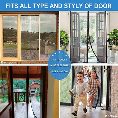 Bwbg - Magnetic Screen Door for French or Sliding Glass Doors