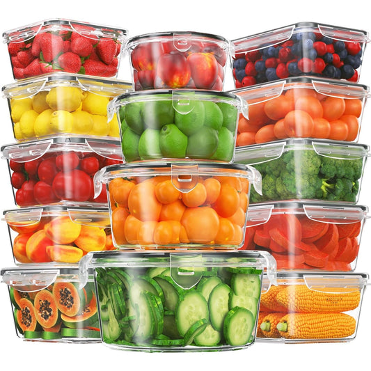 Kithelp - 28 Pieces Extra Large Food Storage Containers With Lids