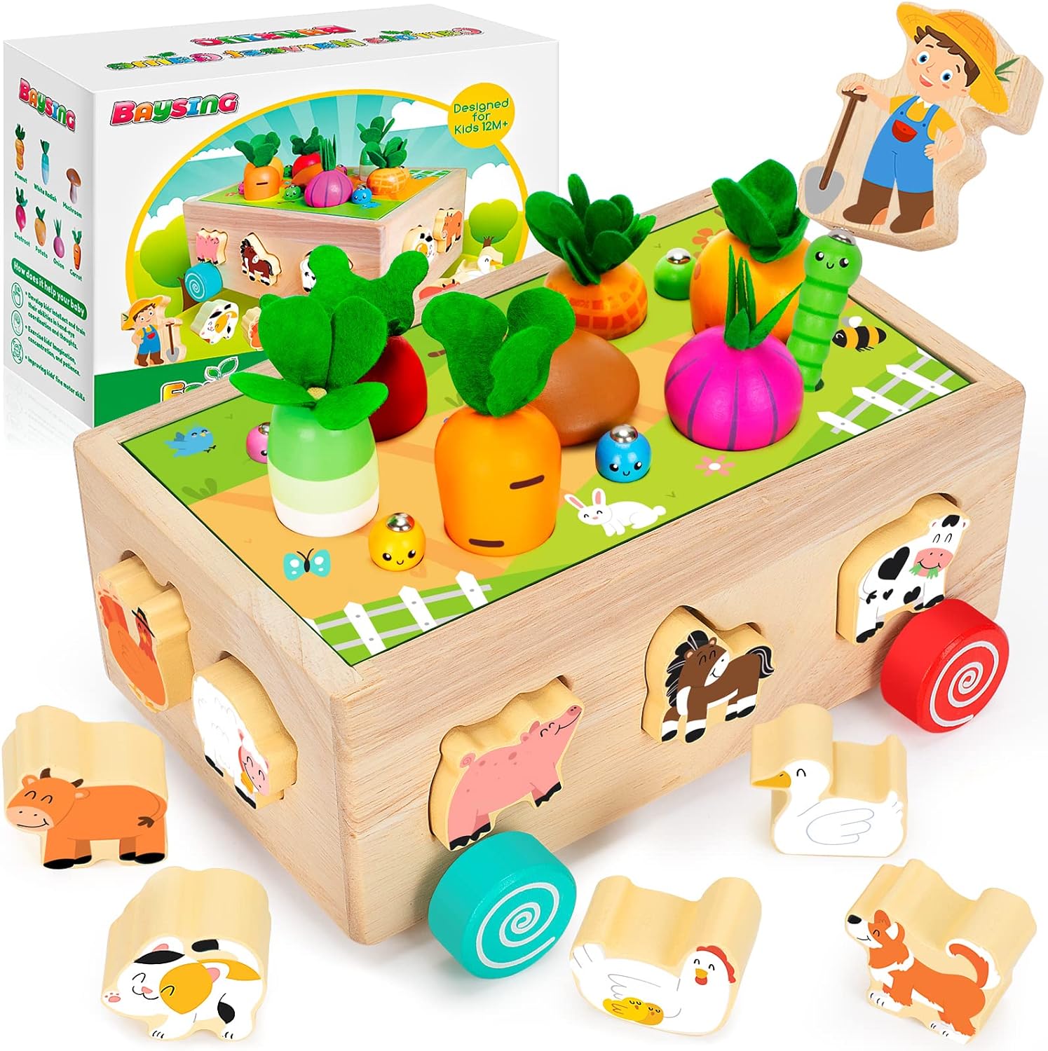 Montessori Mama - Toddlers Montessori Educational Wooden Shape Sorting Toys