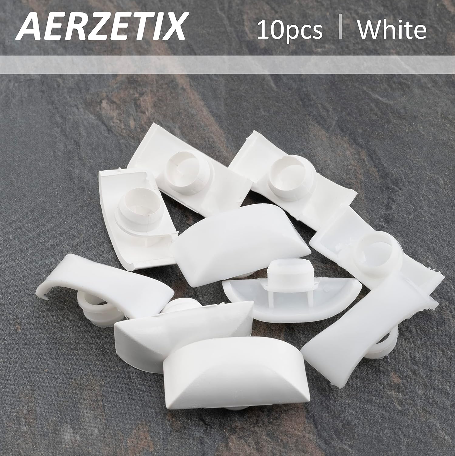 Aerzetix - Pack Of 10 Storm Covers/Drainage Nozzles For Window Frames